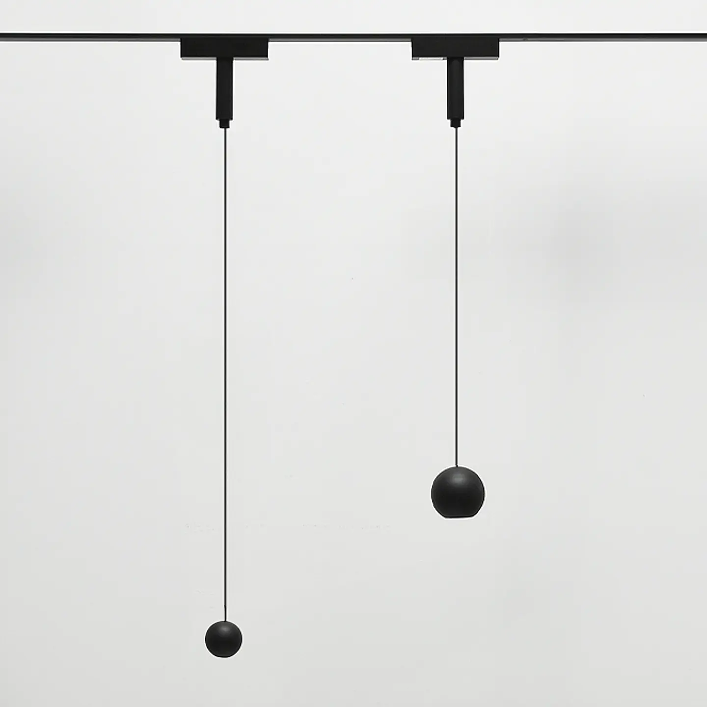 Suspensão para calha magnética PIQUET (2 condutores) 10W LED 550lm 3000K 38° Alt.150xD.7cm preto 2