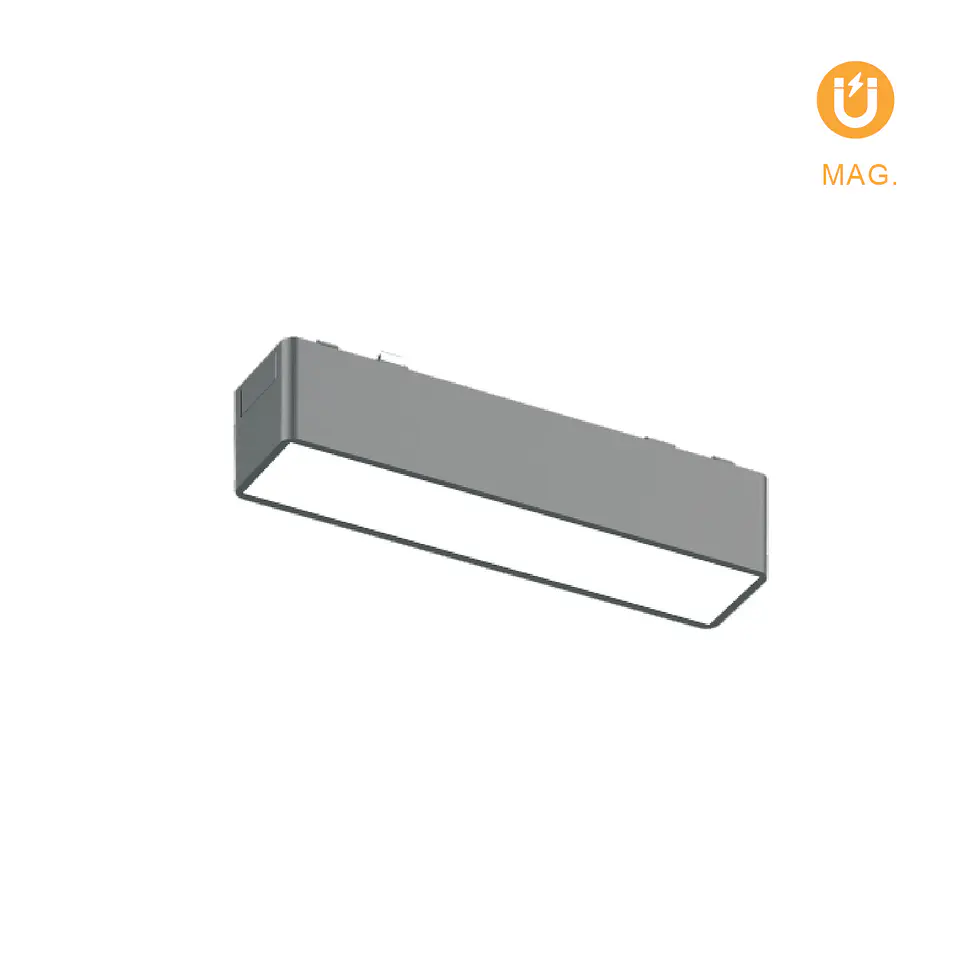 Barra para calha magnética PIQUET (2 condutores) 6W LED 330lm 3000K 150° C.12,2xL.2,6xAlt2,4cm preto 1