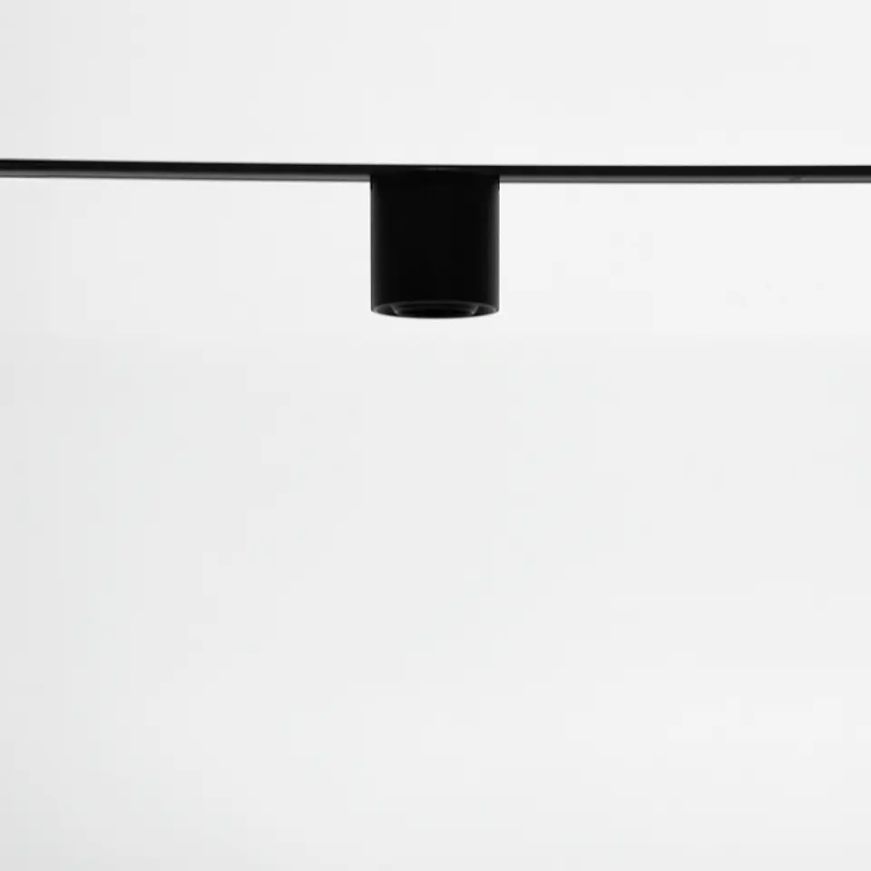 Plafond para calha magnética PIQUET (2 condutores) 6W LED 400lm 3000K 24° Alt.7,5xD.7,5cm preto 2