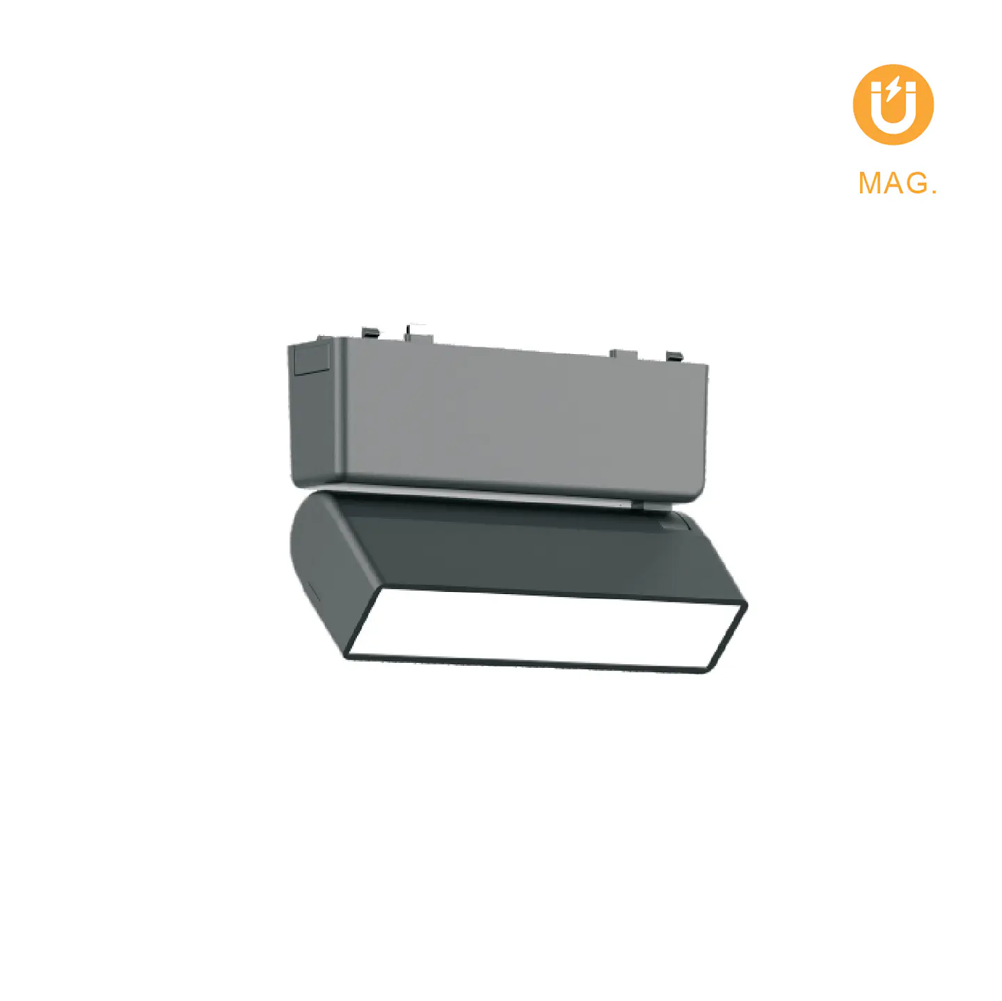 Barra orientável p/calha magnética PIQUET (2 condutores) 6W LED 290lm 3000K 150° C.12,2xL.2,6xAlt8cm 1