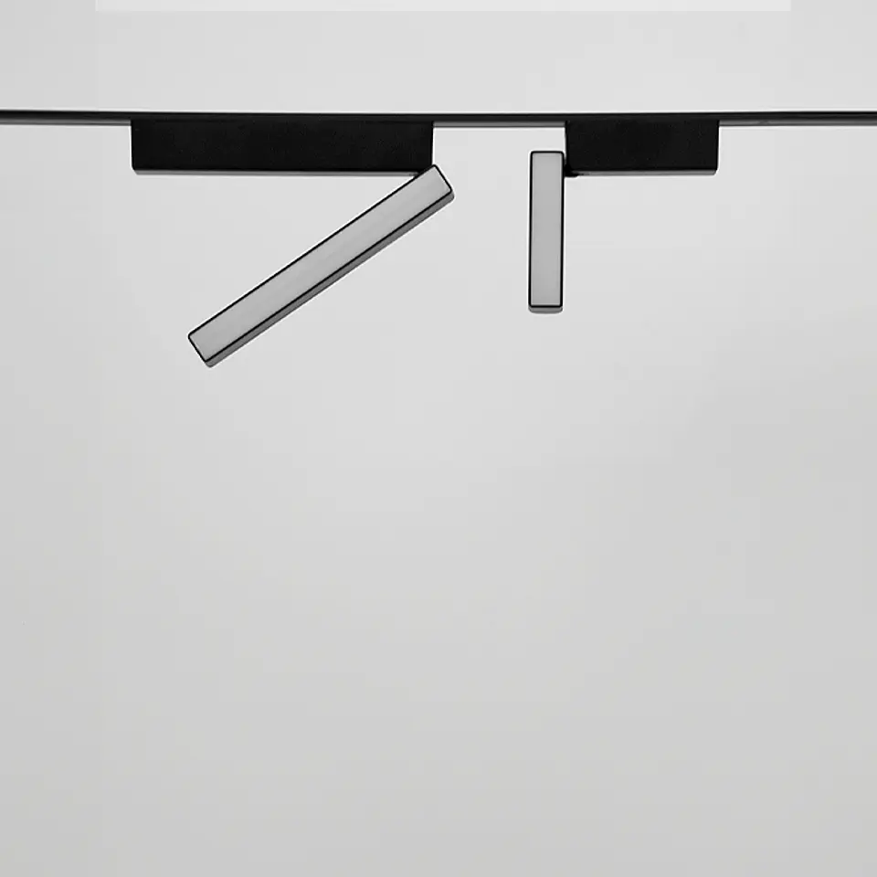 Barra orientável p/calha magnética PIQUET (2 condutores) 12W LED 580lm 3000K 150° C.23xL.2,6xAlt.8cm 2