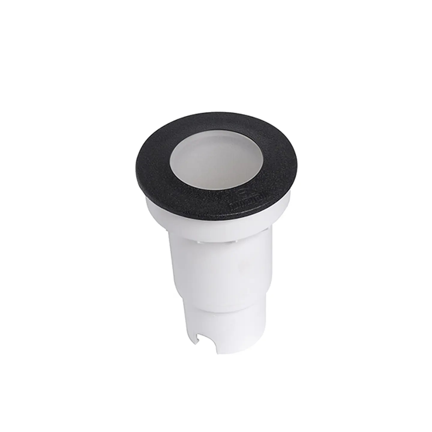 Aplique/Foco de encastrar ALDO redondo 1xG9 1,7W 3000K IP67 Alt.11xD.5cm resina preta 1
