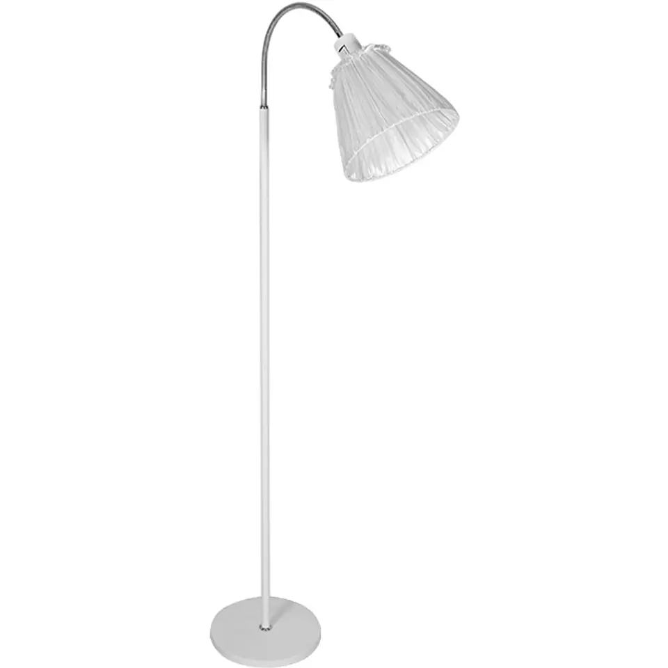 Candeeiro de pé ALMADA 1xE27 C.26xL.50xAlt.Reg.cm branco/cromado 1