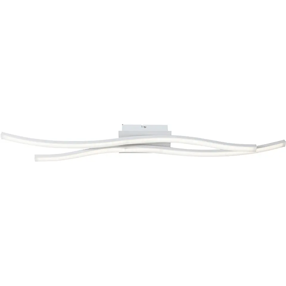 Plafond JORJA 2x12W LED 2400lm 4000K C.80xL.7,5xAlt.9cm branco 1