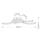 Plafond JORJA 3x6W LED 1800lm 4000K C.56xL.12xAlt.7,5cm branco - Thumbnail 2