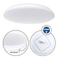 Plafond DRIFT 24W LED 1800lm 6400K Alt.6xD.37cm branco - Thumbnail 1