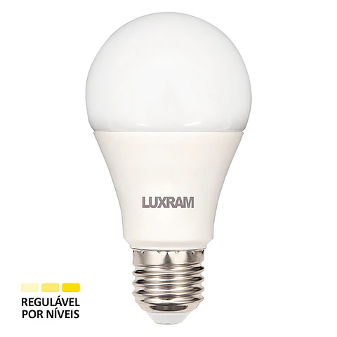 Lâmpada E27 (grosso) GLS (standard) DURAMAX LED Regulável p/níveis 18W 6400K 1521lm