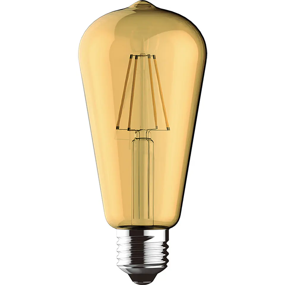 Lâmpada E27 (grosso) VALUE VINTAGE LED 4W 2200K 330lm Ambar 1