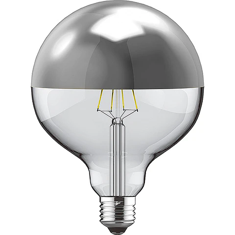 Lâmpada E27 (grosso) Globo CLASSIC TOPLED D95 4W 2700K 400lm Prateada