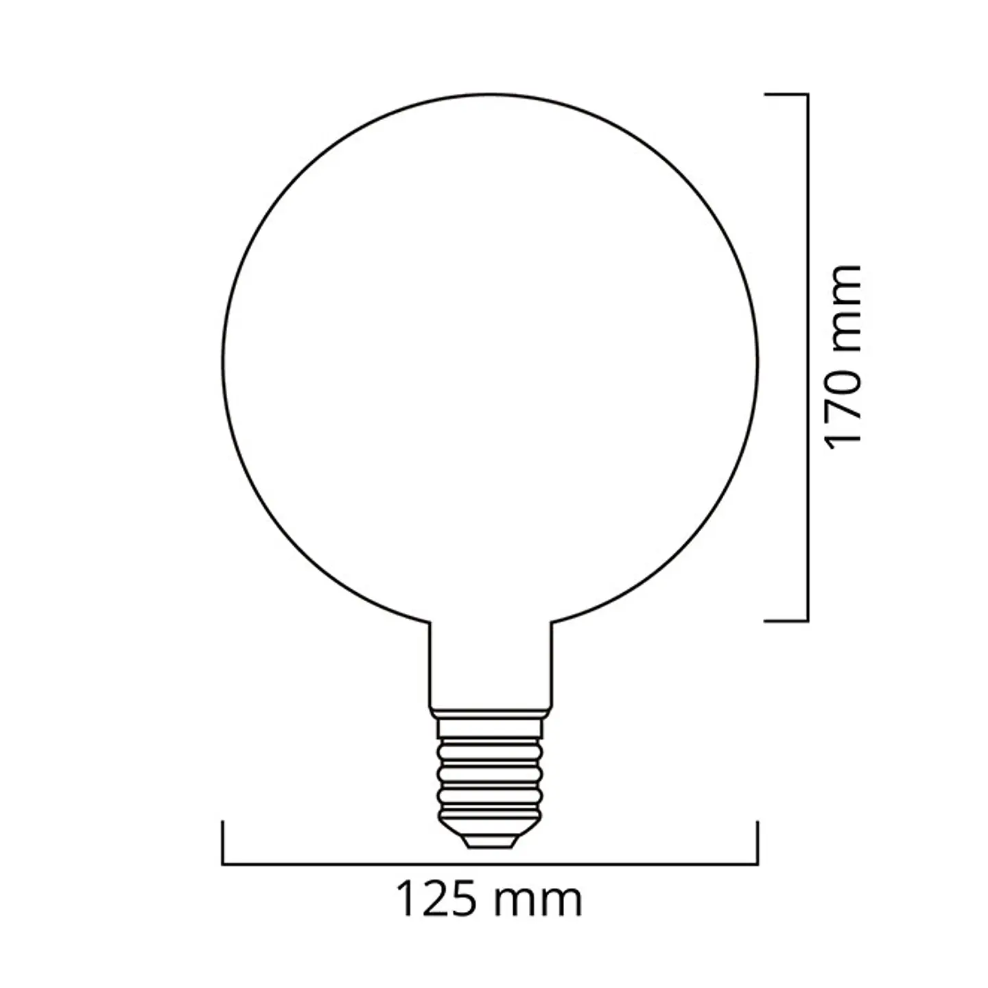 Lâmpada E27 (grosso) Globo CLASSIC TOPLED Regulável D125 8W 2700K 700lm Prateada 2