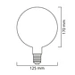 Lâmpada E27 (grosso) Globo CLASSIC TOPLED Regulável D125 8W 2700K 700lm Prateada - Thumbnail 2