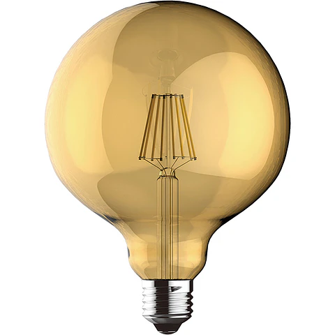 Lâmpada E27 (grosso) Globo VALUE VINTAGE LED D125 8W 2200K 630lm Ambar