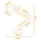 Candeeiro de mesa ANTIGONA articulado 1xE27 C.15xL.12,5xAlt.Reg.cm - Thumbnail 3