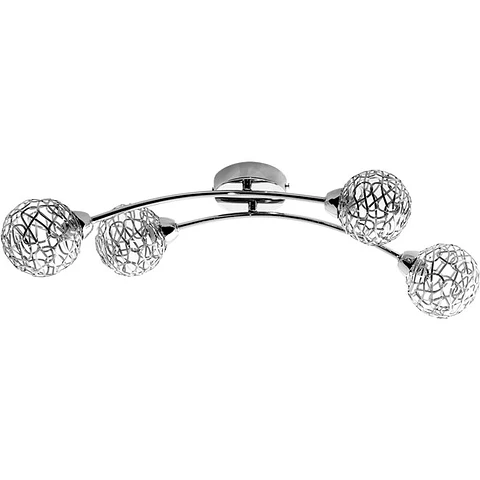 Plafond KRIPTON 4xG9 C.63xL.18xAlt.16cm cromado