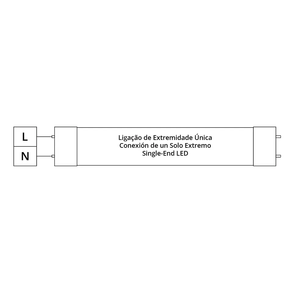 Lâmpada G13 T8 Tubular DURAMAX LED 150cm 22W 5000K 3300lm (150lm/W) Alta Eficiência 3