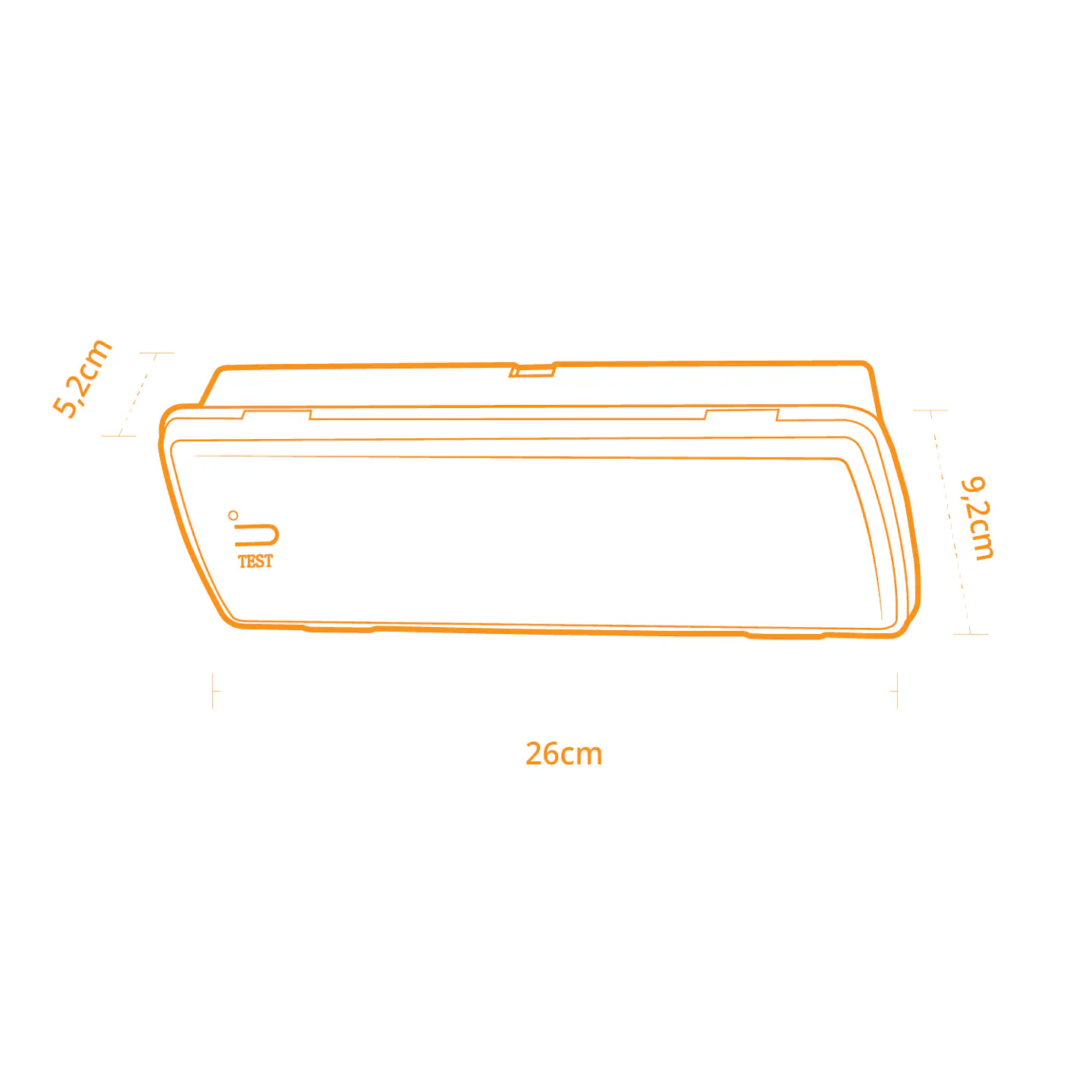 Luz de emergência KESTIS mista 1x3,5W LED 120lm 4000K C.26xL.9,2xAlt.5,2cm Branco 3