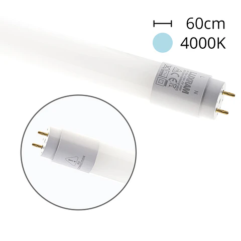 Lâmpada G13 T8 Tubular VALUE LED 60cm 9W 4000K 900m 270°