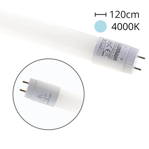 Lâmpada G13 T8 Tubular VALUE LED 120cm 18W 4000K 1850lm 27º