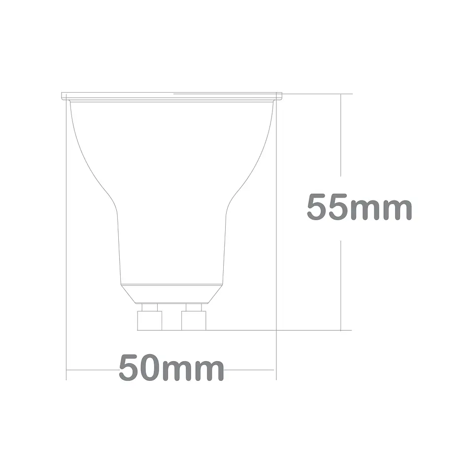 Lâmpada GU10 ECOMAX LED 7.5W 6400K 560lm 100° Branca 2