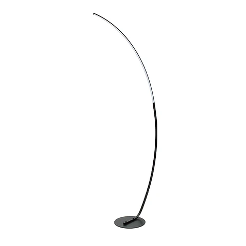 Candeeiro de pé ROMA 48W LED CCT (3000K/4000/6000K), em preto