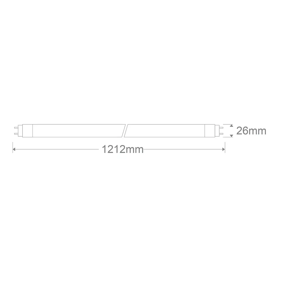 Lâmpada G13 T8 Tubular VALUE LED 120cm 18W 4000K 1850lm 27º 3