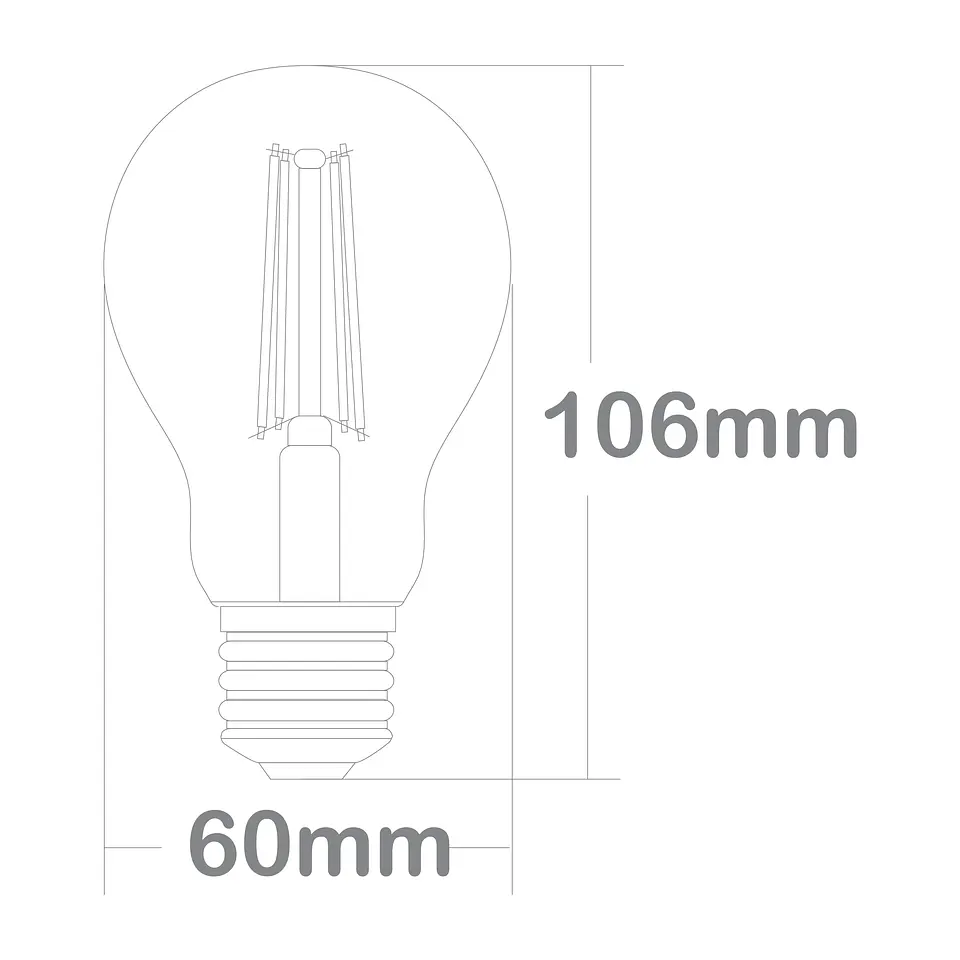 Lâmpada E27 (grosso) GLS (standard) CLASSIC LED 8W 2700K 1055lm 2