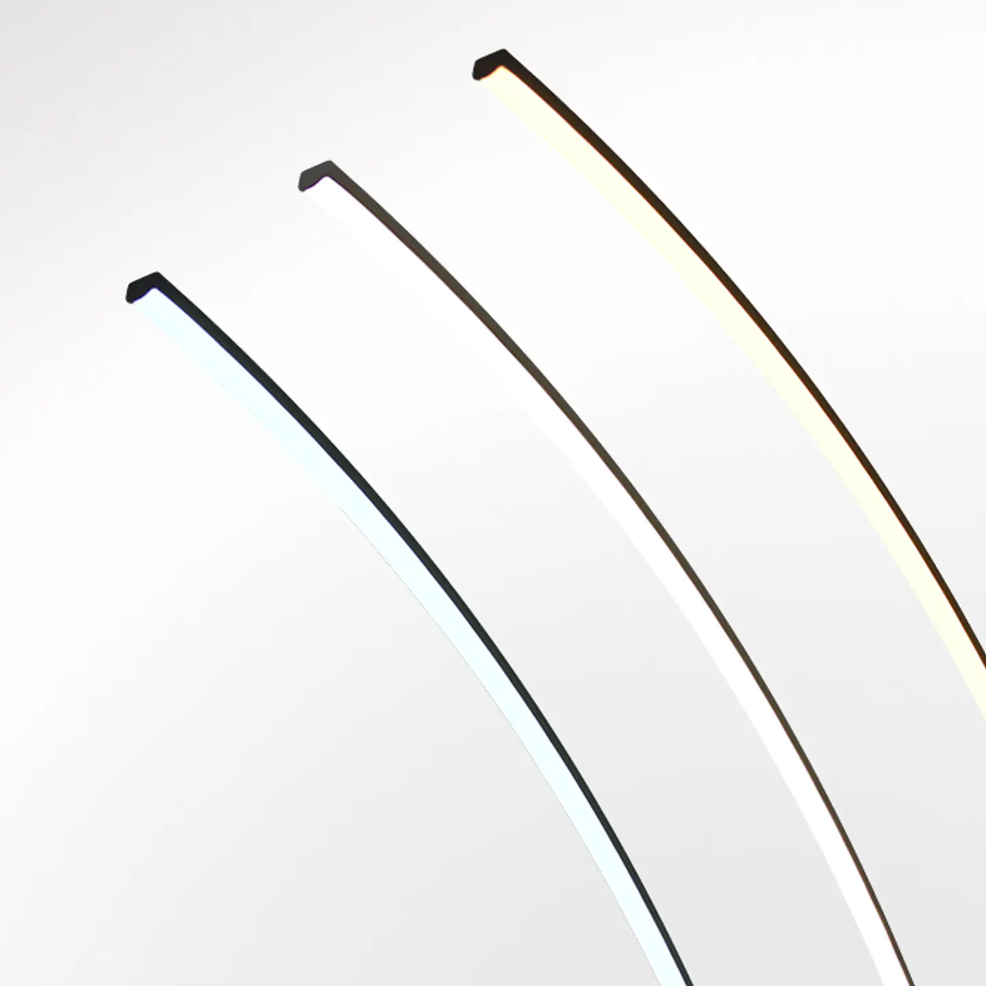Candeeiro de pé ROMA 48W LED CCT (3000K/4000/6000K), em preto 3