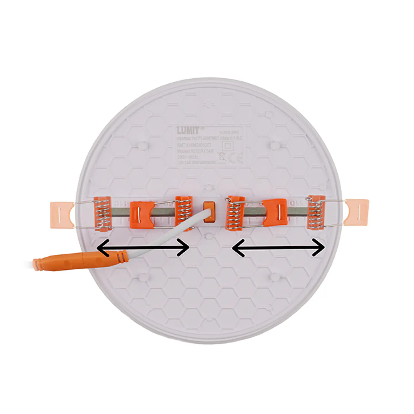 Foco de encastrar LIRA CCT redondo 24W LED 2600lm 3000-4000-6500K Alt.2xD.17cm branco 2