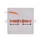 Foco de encastrar RUPIA CCT quadrado 24W LED 2600lm 3000-4000-6500K C.17,5xL.17,5xAlt.2cm branco - Thumbnail 2