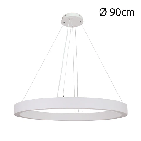 Suspensão LineX Circle LED CCT 60W 6000lm 3000K/4000K/6400K Alt.Reg.xD.90cm