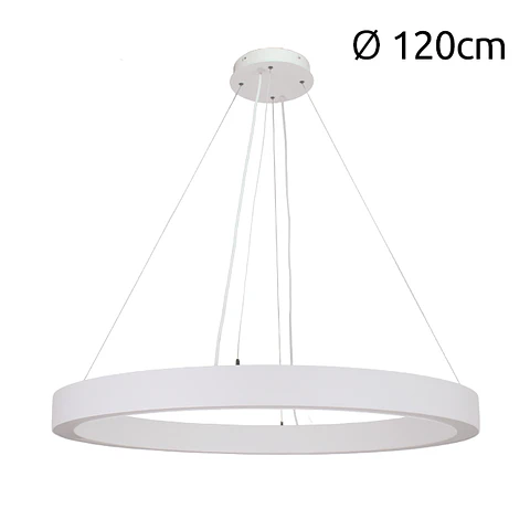 Suspensão LineX Circle LED CCT 80W 8000lm 3000K/4000K/6400K Alt.Reg.xD.120cm