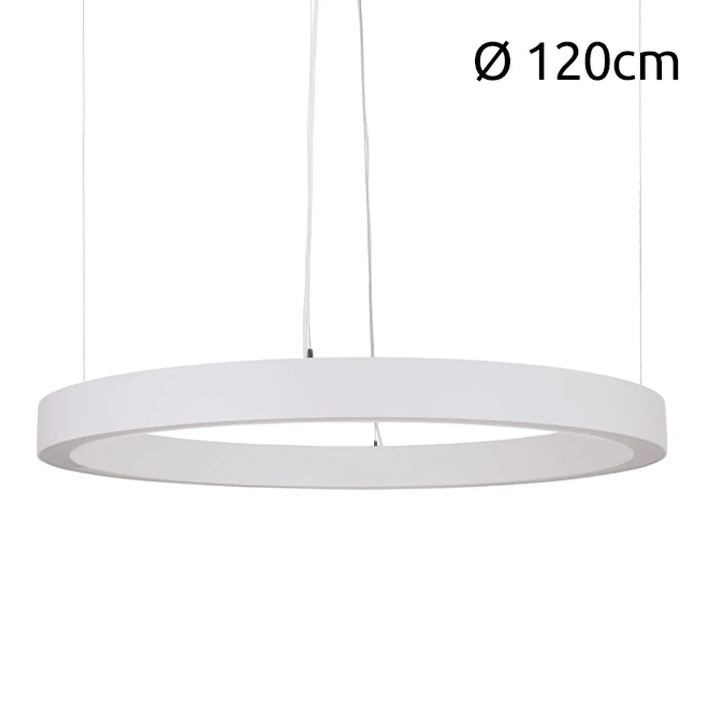 Suspensão LineX Circle LED CCT 80W 8000lm 3000K/4000K/6400K Alt.Reg.xD.120cm 2