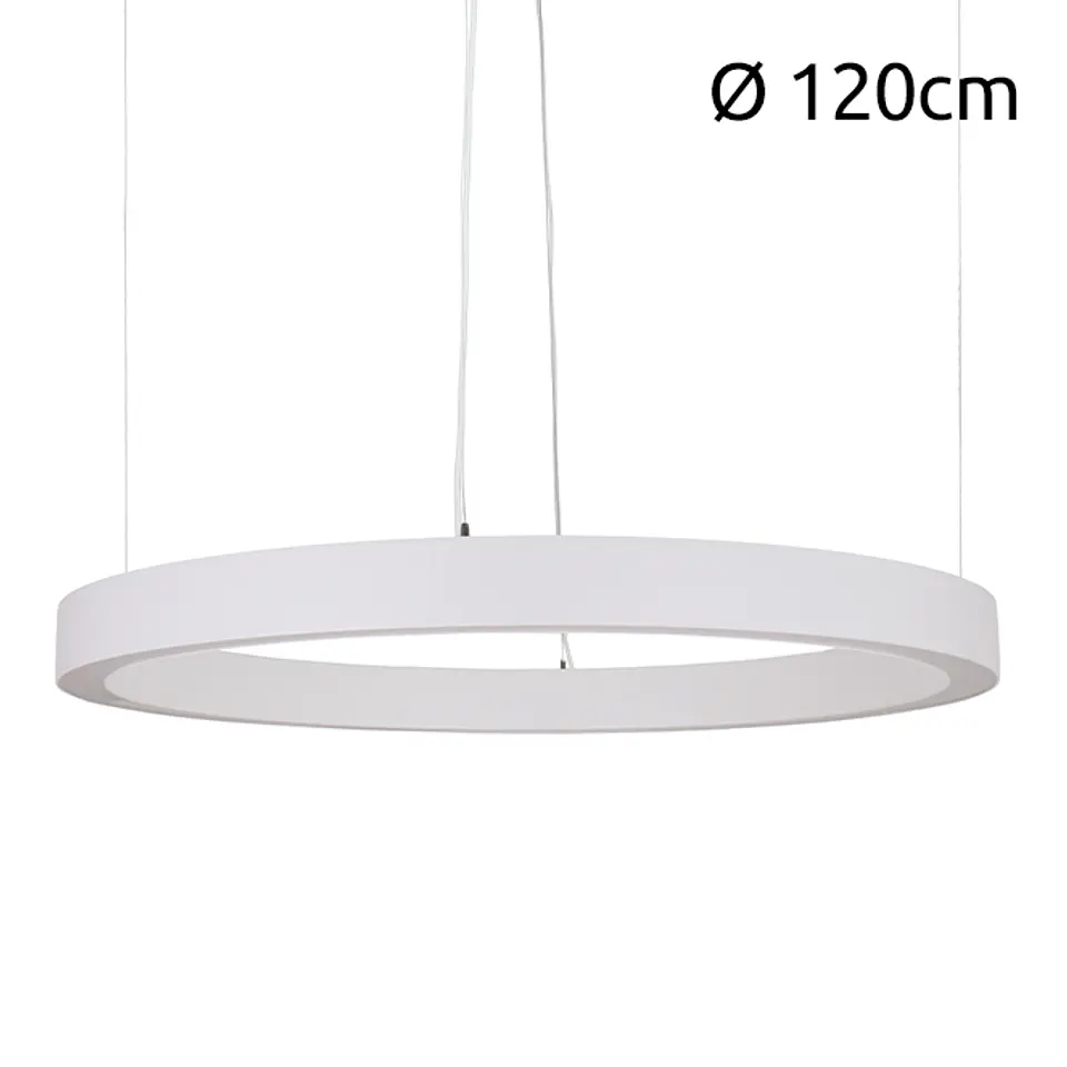 Suspensão LineX Circle LED CCT 80W 8000lm 3000K/4000K/6400K Alt.Reg.xD.120cm 2