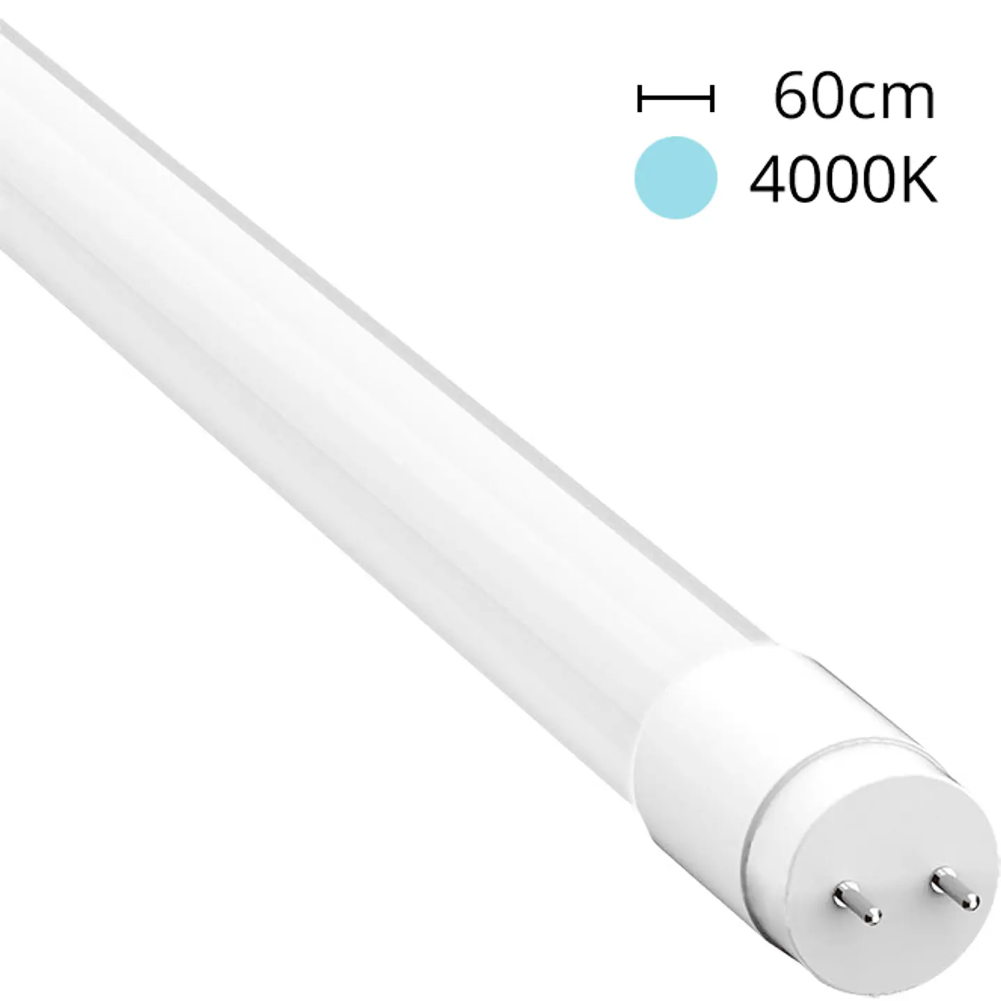 Lâmpada G13 T8 Tubular DURAMAX LED 60cm 9W 4000K 1350lm (150lm/W) Alta Eficiência 1