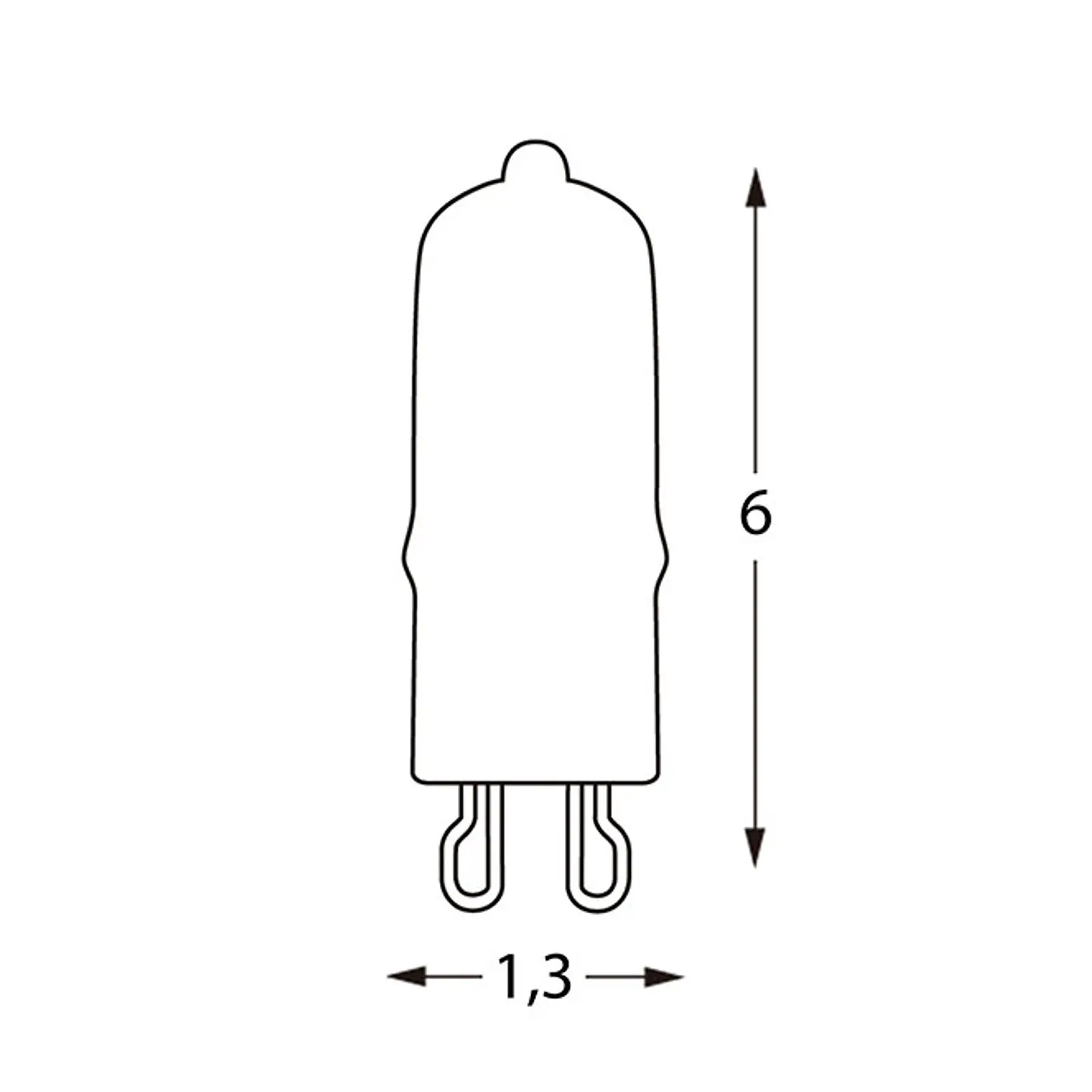 Lâmpada G9 HALOLED 4W 3000K 400lm 2