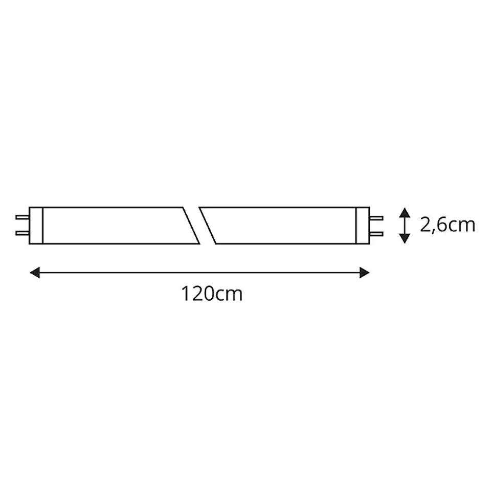 Lâmpada G13 T8 Tubular DURAMAX LED 120cm 18W 4000K 2700lm (150lm/W) Alta Eficiência 3