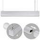 Barra suspensa LINEX B2 120cm 1x40W LED 3200lm 3000K 110° C.118xL.6xAlt.Reg.cm alumínio - Thumbnail 1