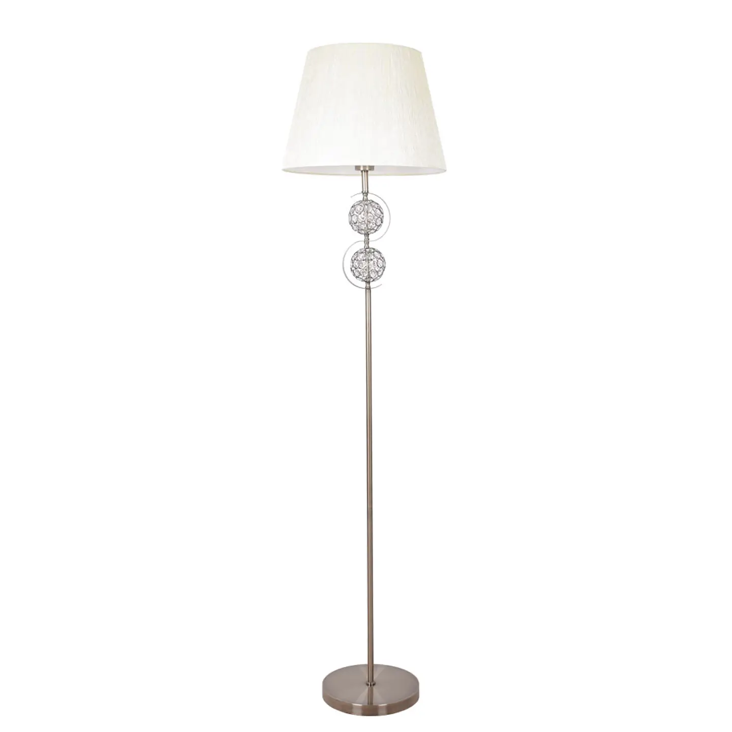 Candeeiro de pé HONDURAS 1xE14 Alt.157,6xD.38cm bege/oxidado 1