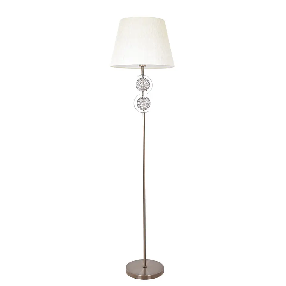 Candeeiro de pé HONDURAS 1xE14 Alt.157,6xD.38cm bege/oxidado 1
