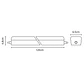 Régua COLUMBITE 120cm IP65 1x36W LED 2880lm 6000K C.121xL.6,5xAlt.4,8cm branco - Thumbnail 3