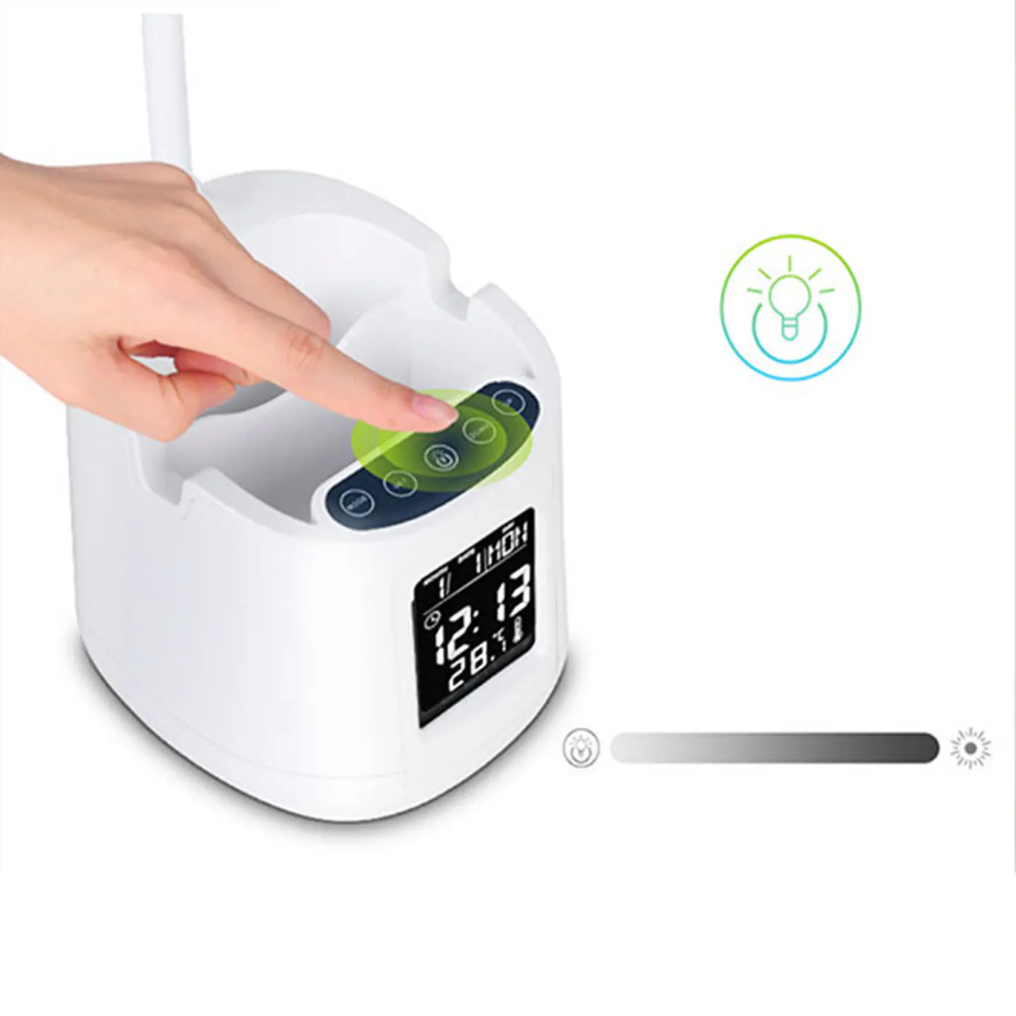 Candeeiro de mesa KALIM 5W LED CCT 3000-4500-6000K em branco 2