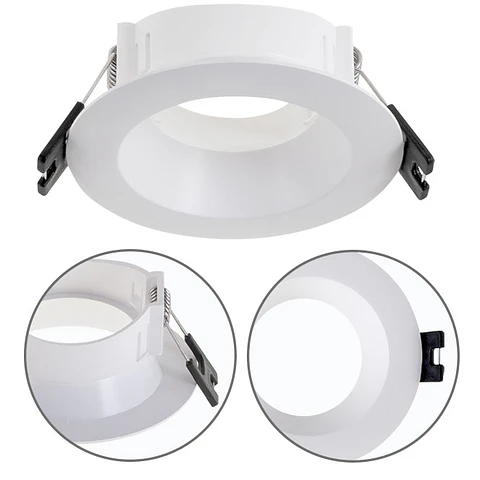 Aro de encastrar ONIRO redondo Alt.3,5xD.8,5cm policarbonato (PC) branco