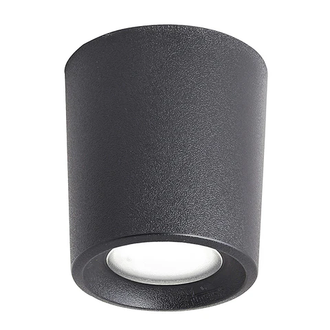 Foco LIVIA 1xGU10 6W botão CCT (2cores) IP55 Alt.10,5xD.9,6cm resina