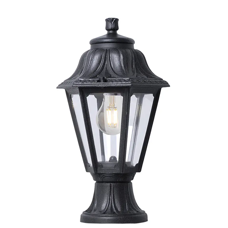 Pilar ANNA 1xE27 IP55 Alt.38,5xD.22cm resina 1