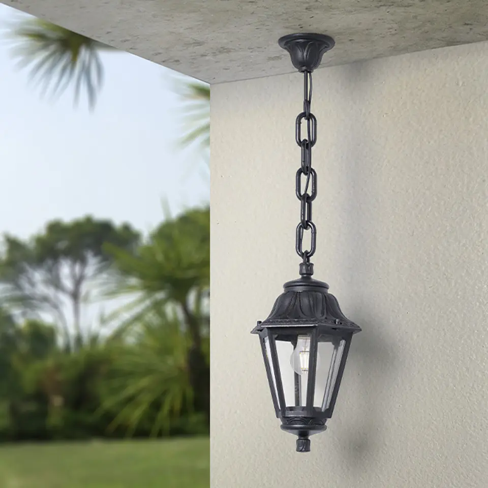 Suspensão ANNA 1xE27 IP55 Alt.80xD.22cm resina 2