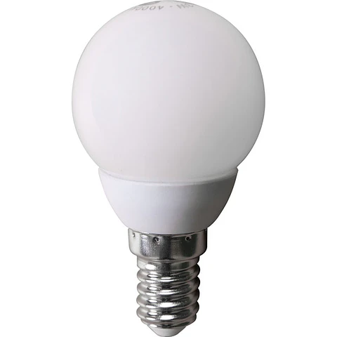 Lâmpada E14 (fino) Esférica SKYSMD LED 3W 4000K 240lm 180°