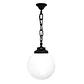 Suspensão GLOBE 1xE27 IP55 Alt.70xD.25cm resina preta - Thumbnail 1