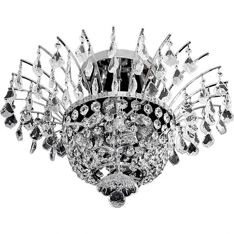 Plafond CONCÊNTRICO 6xE14 Alt.40xD.56cm cromado