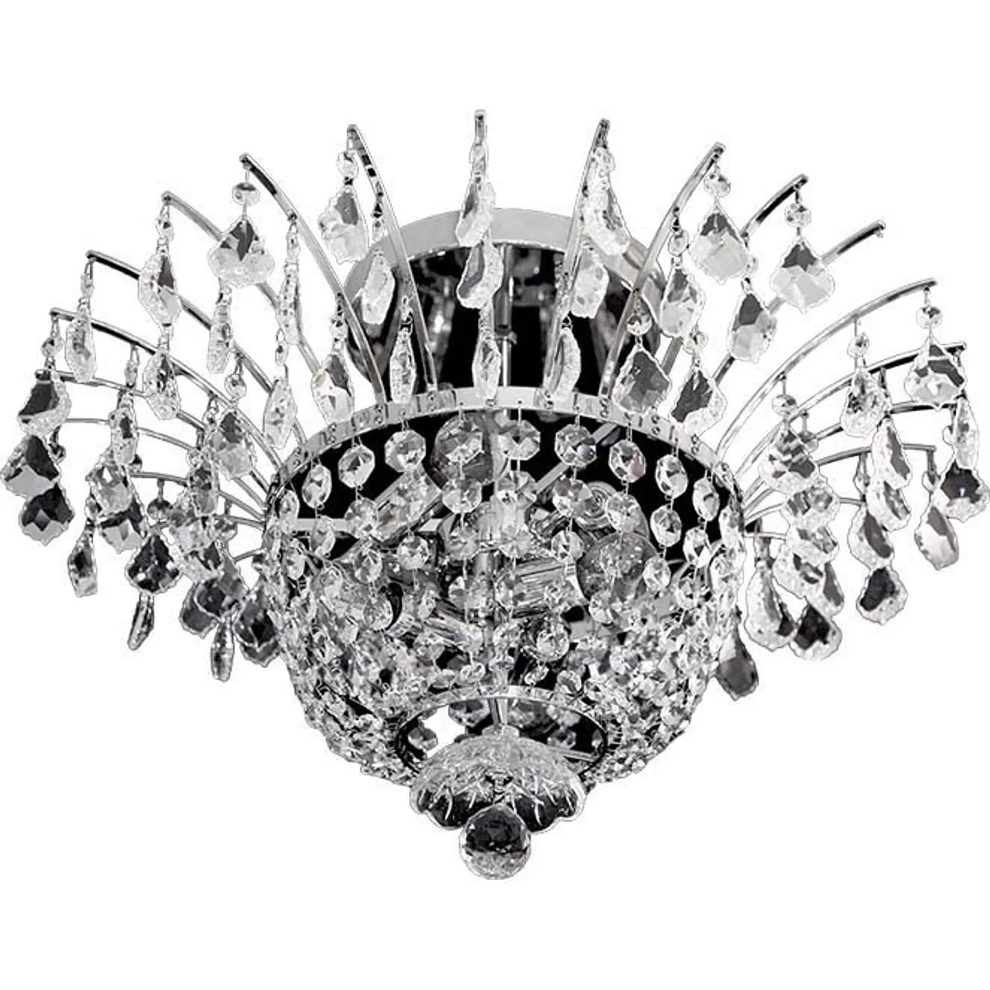 Plafond CONCÊNTRICO 6xE14 Alt.40xD.56cm cromado 1