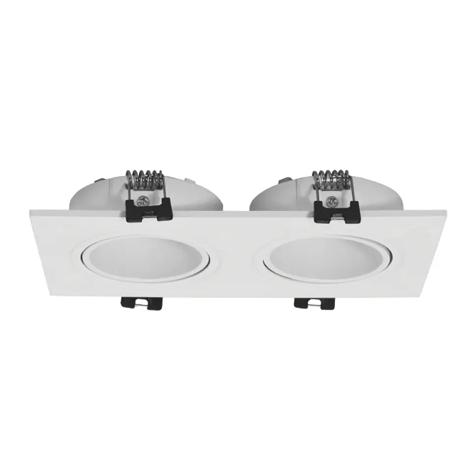 Aro de encastrar ONIRO 2xMR16 C.17,3xL.9,3xAlt.2,9cm policarbonato (PC) branco 1